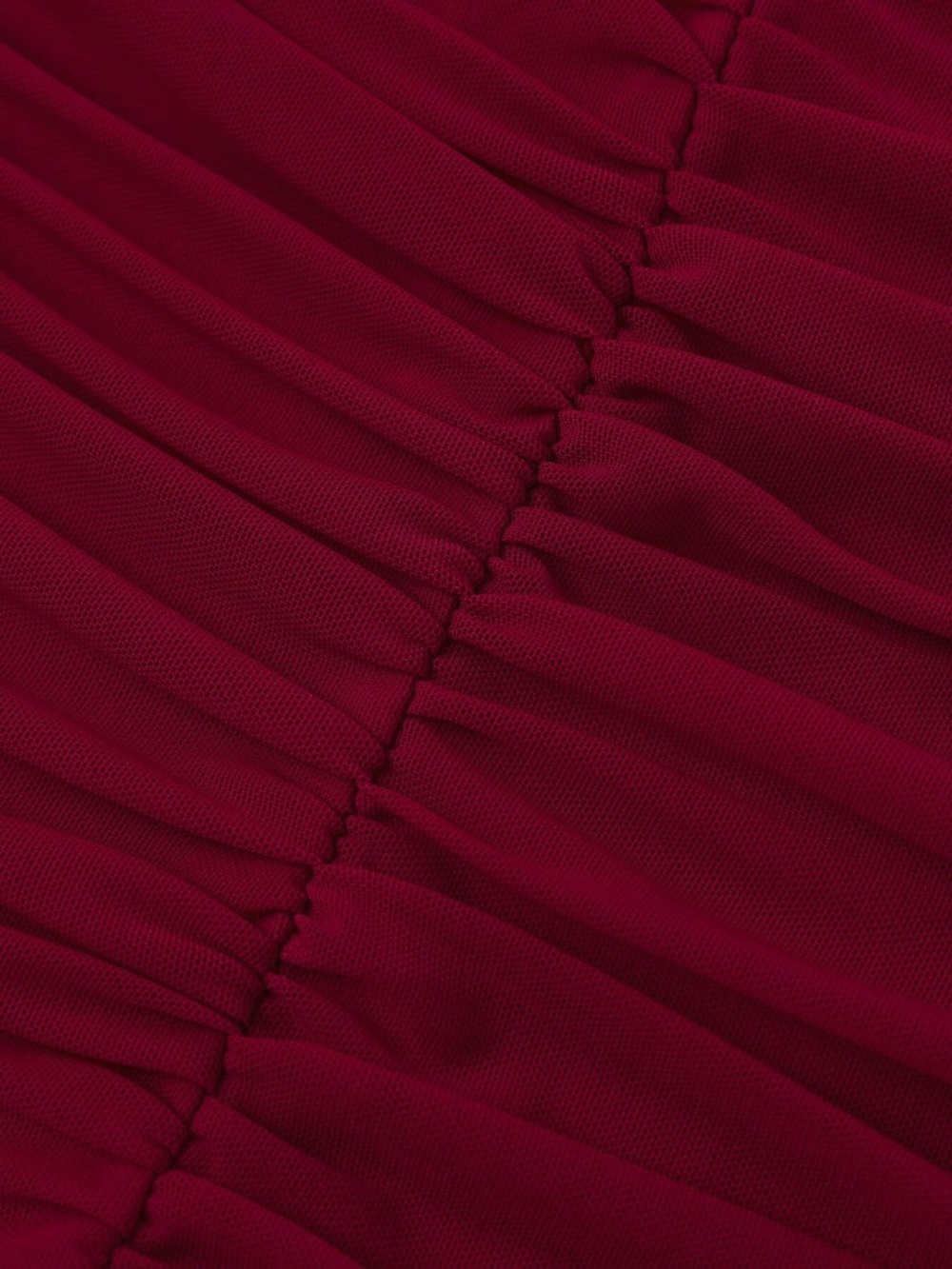 Halter Neck Ruched Slit Maxi Dress - Picture 12 of 16